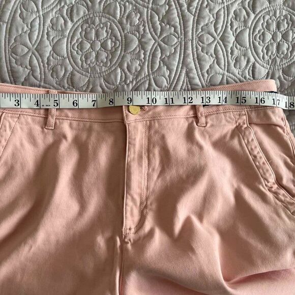 Tommy Hilfiger Classic cropped pink straight-cut trousers size 12 - Picture 9 of 13
